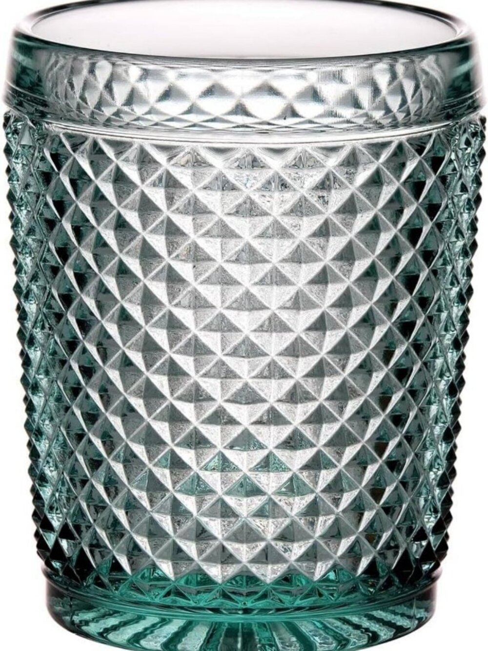 Mint Green Tumblers Set of 4 | Stylish Old Fashion Glasses for Home & Parties